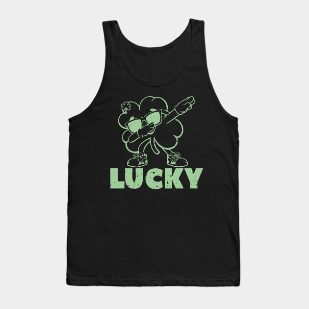 Lucky 4 Leaf Clover Tank Top by Etopix